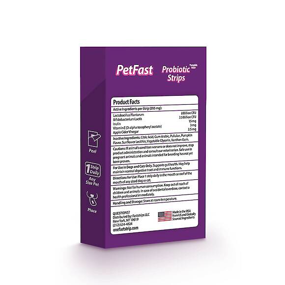 PetFast Probiotic Strips Gut Health
